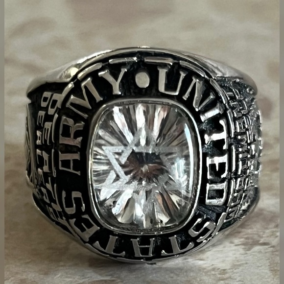 Balfour US Army Silver 'Death Dealers' Theme Ring